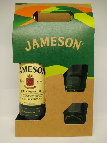 Jameson ír whisky 40% 0,7l +2 pohár díszdobozban