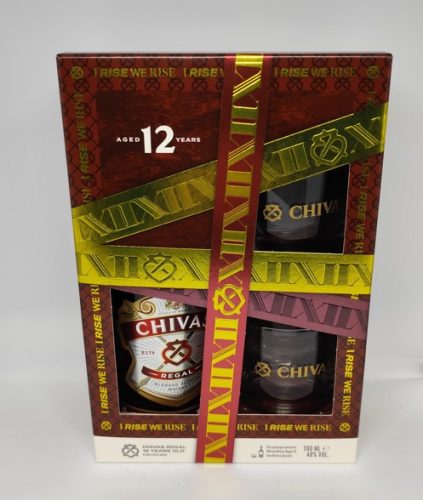 CHIVAS REGAL 12 Years 0,7l  40% DD + 2 pohár 