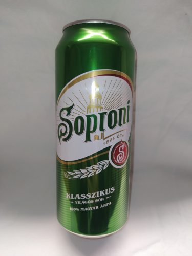Soproni dobozos világos sör 0,5l - ItalFutár