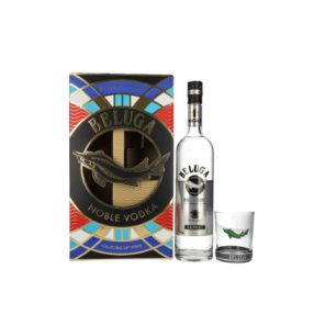 Beluga vodka noble 1l díszdobozban, pohárral