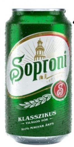 Soproni dobozos sör 0,33l